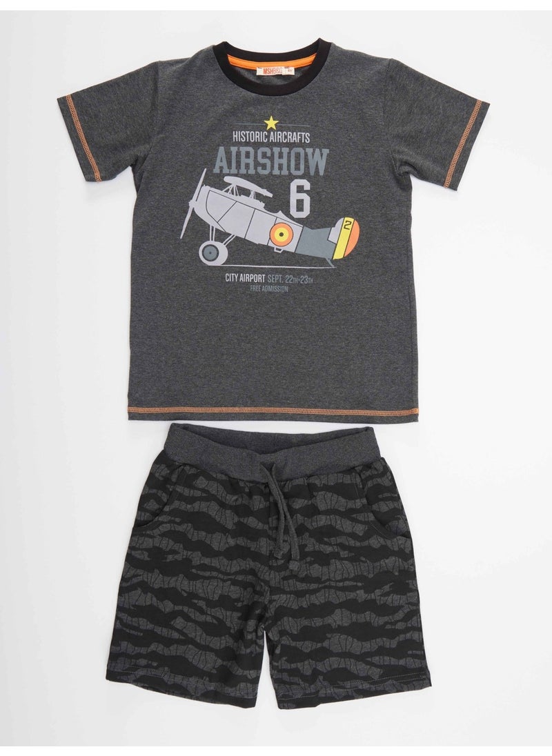 Aircraft Boy T-shirt Shorts Set