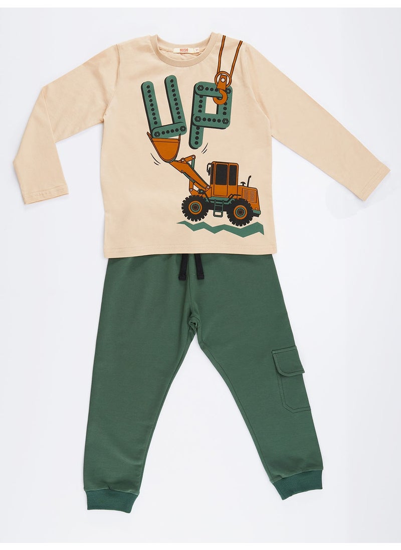 Up Dozer Boy Trouser Set