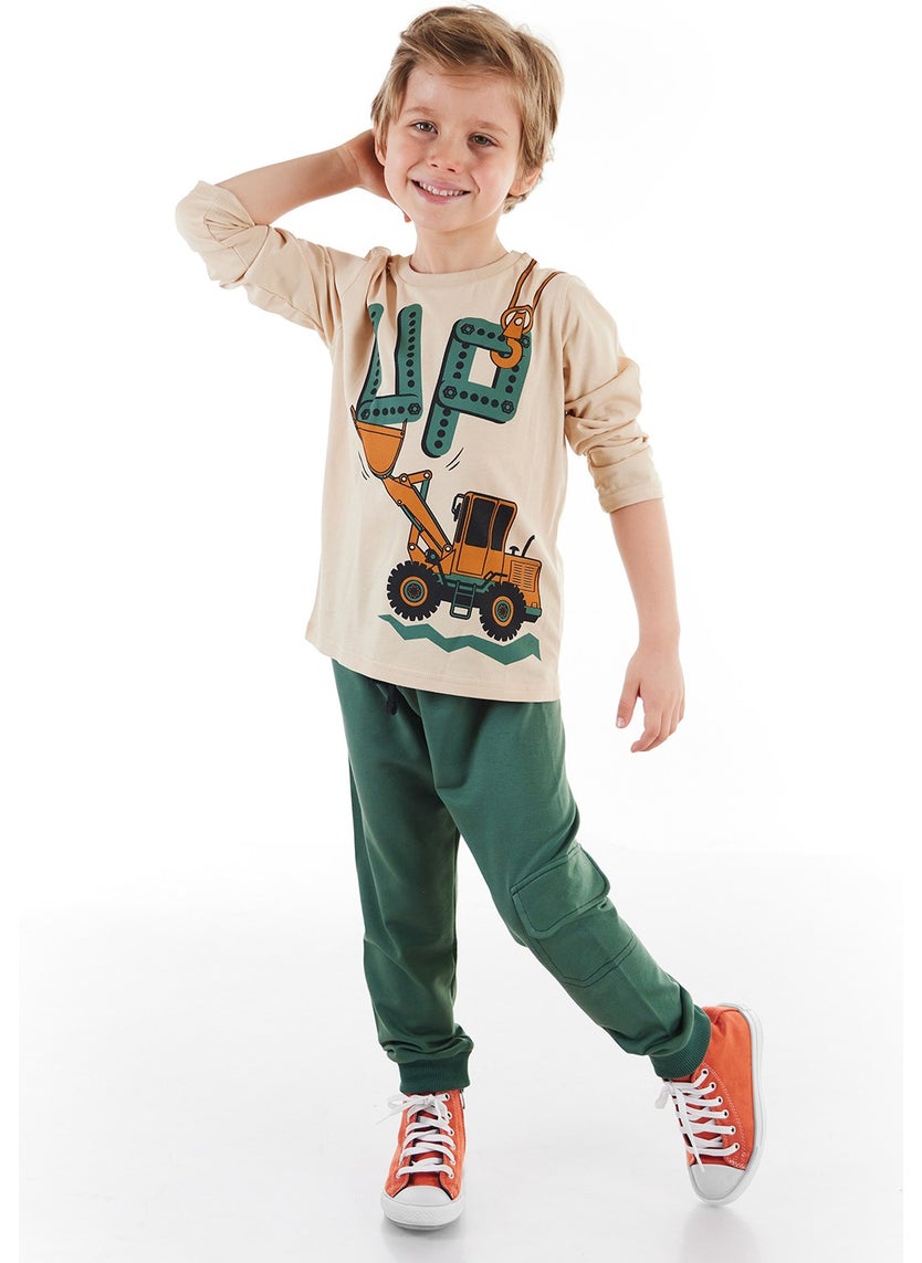 Up Dozer Boy Trouser Set