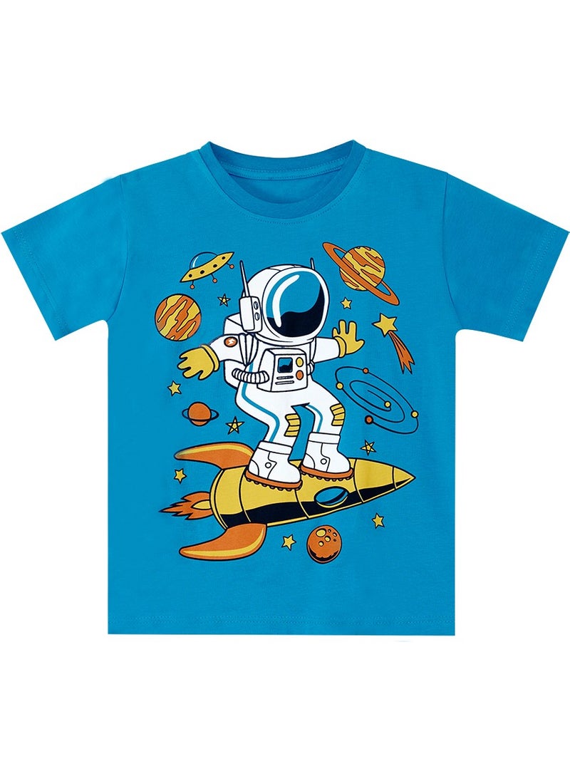 Astronaut Boy T-Shirt Capri Shorts Set