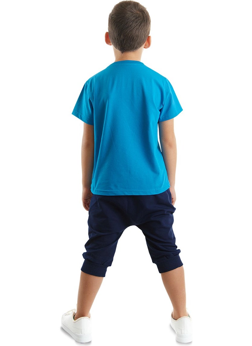 Astronaut Boy T-Shirt Capri Shorts Set
