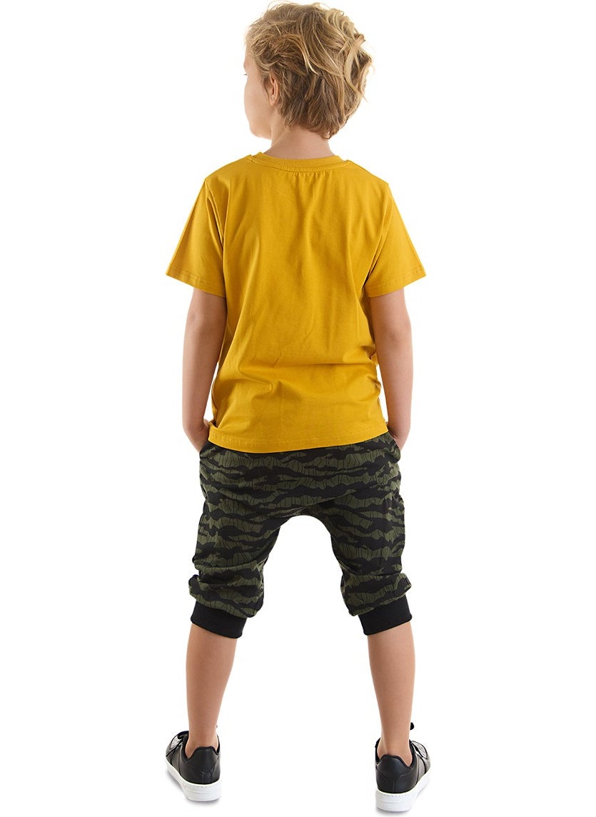 Big Whales Boy T-Shirt Capri Set