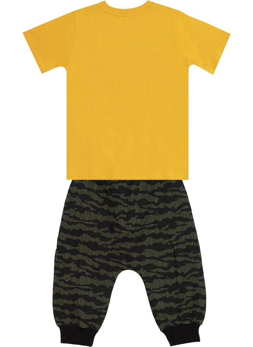 Big Whales Boy T-Shirt Capri Set