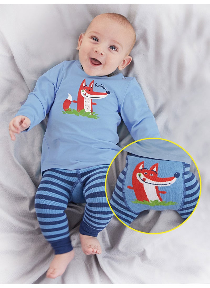 Fox Baby Boy T-Shirt Tights-Pants Set