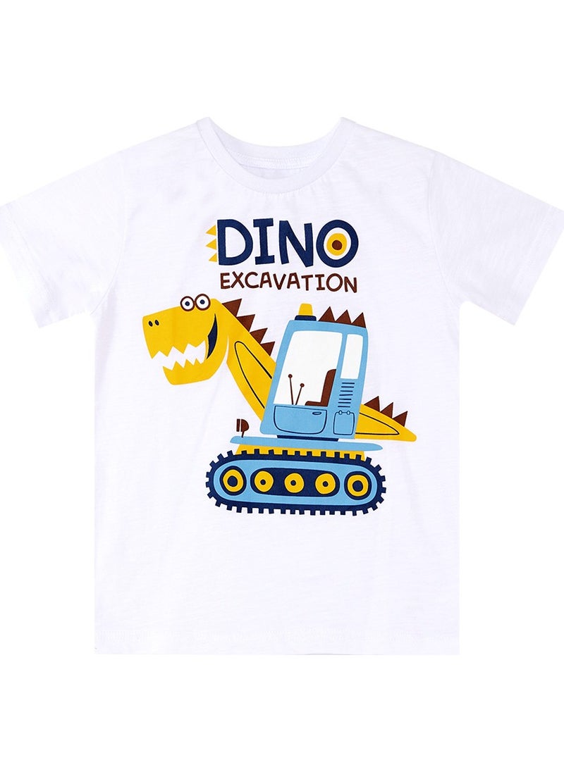 Dino Dig Boy T-Shirt Camouflage Shorts Set