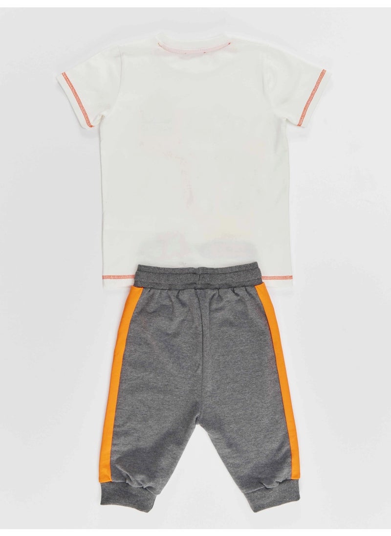 Dino At Work Boy T-shirt Capri Shorts Set