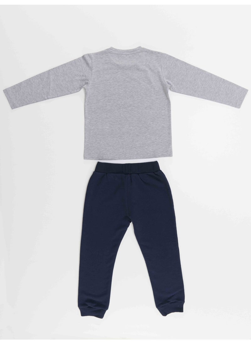 Geometric Fox Boy T-Shirt Trousers Set