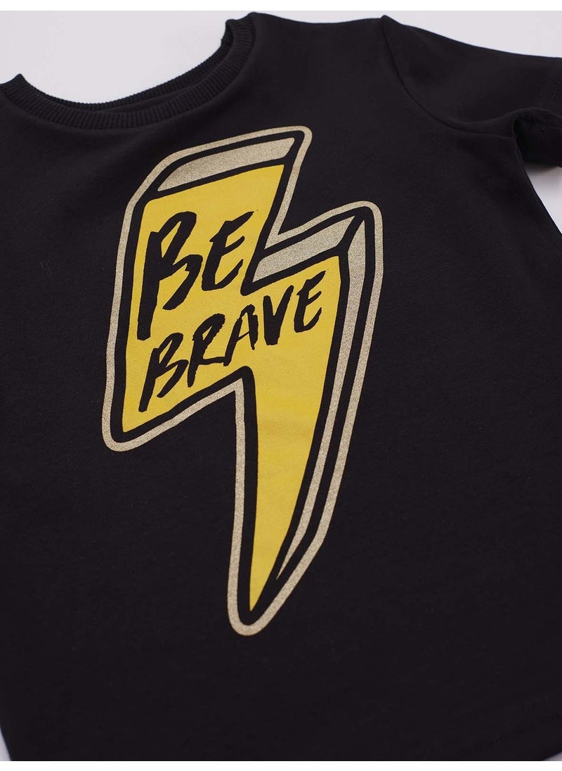 Be Brave Boy T-shirt Capri Shorts Set