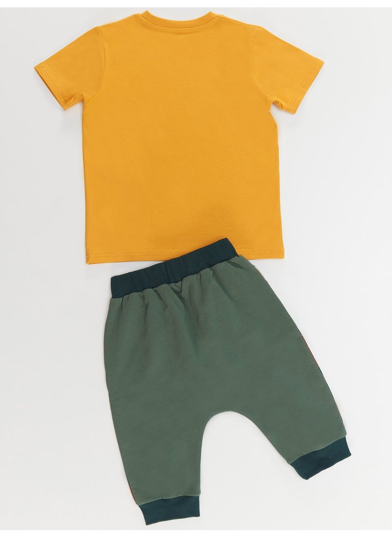 Monster Truck Boy T-shirt Capri Shorts Set