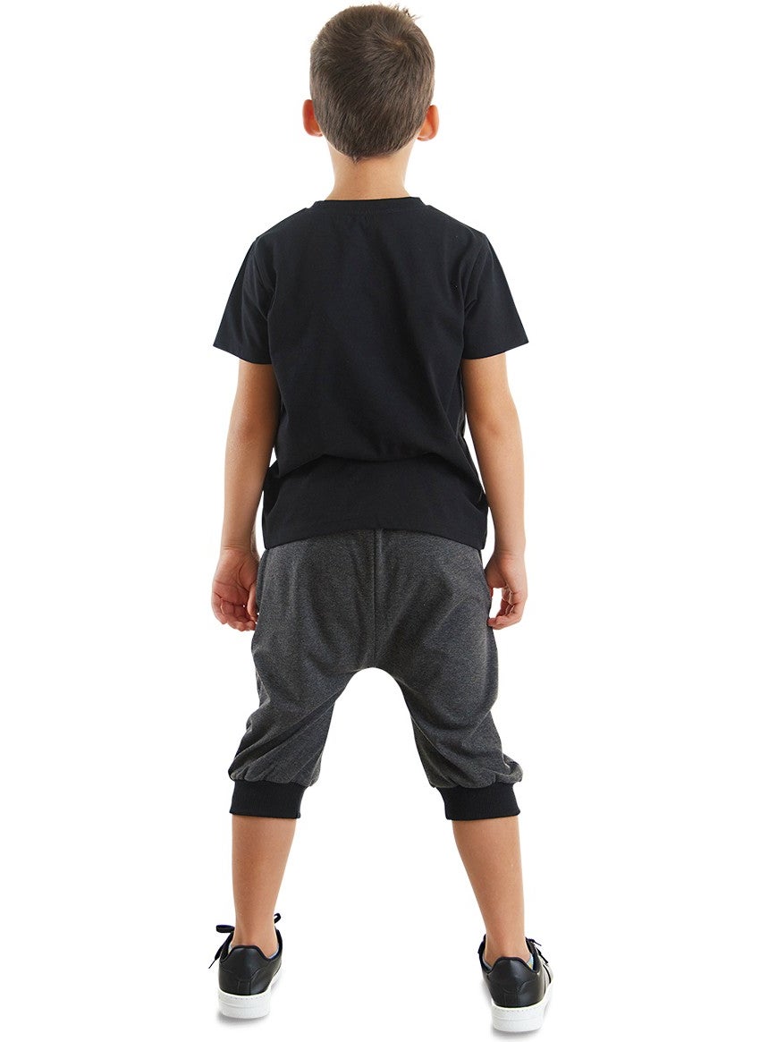 Space Rocket Boy T-Shirt Capri Shorts Set