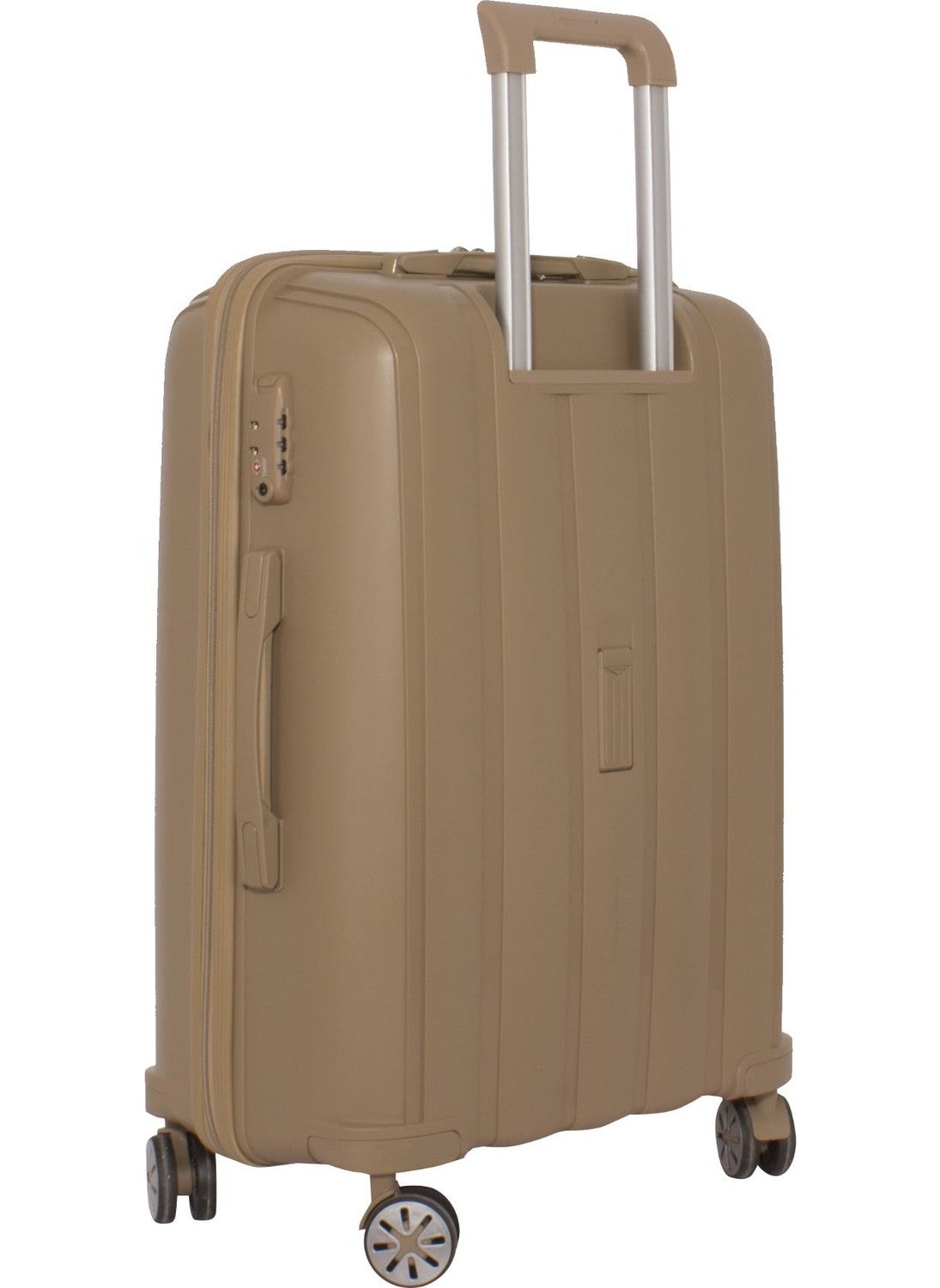 Lux Unbreakable Champagne Large Size PP Suitcase - V305