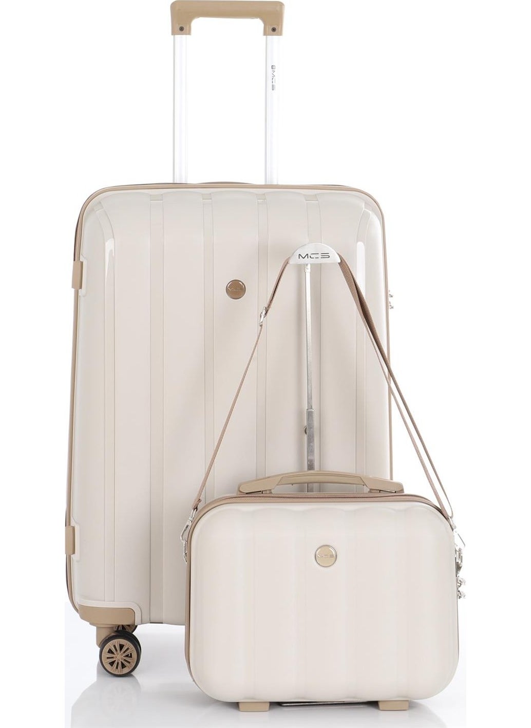Polypropylene 2-Piece Suitcase Set Medium & Make-up V305
