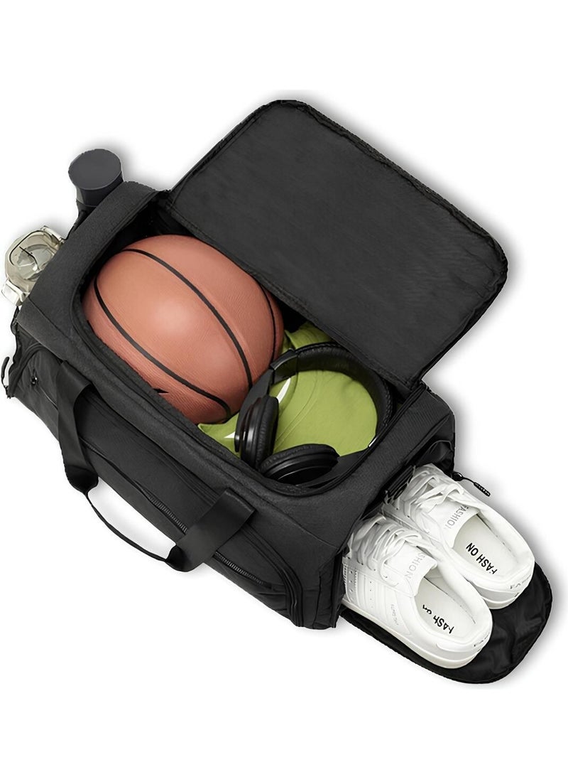 Front Pocket Long Strap Shoe Compartment Large Volume Gym Fitness Sports Bag Cabin Size