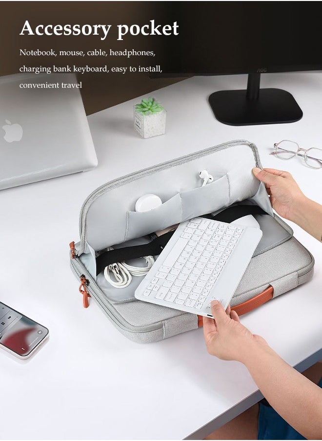 15.6 Inch Laptop Bag, Waterproof Luggage Handle Briefcase, With Thick Shock Absorbing Airbags, Suitable For Apple Macbook, Travel And Office