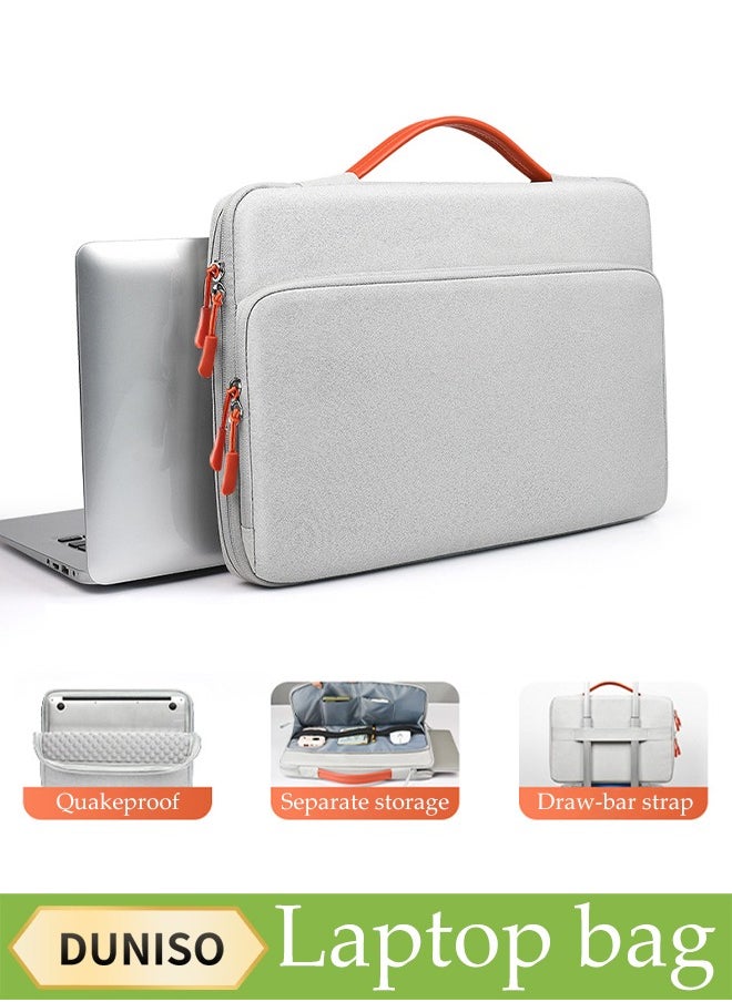 15.6 Inch Laptop Bag, Waterproof Luggage Handle Briefcase, With Thick Shock Absorbing Airbags, Suitable For Apple Macbook, Travel And Office