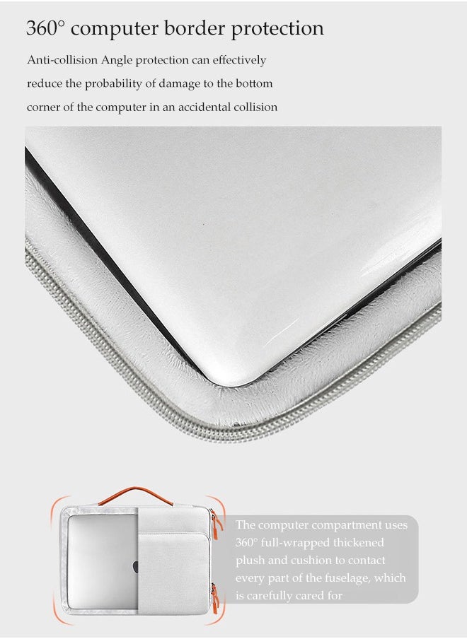 15.6 Inch Laptop Bag, Waterproof Luggage Handle Briefcase, With Thick Shock Absorbing Airbags, Suitable For Apple Macbook, Travel And Office