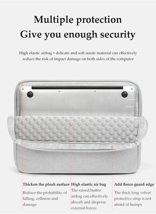 15.6 Inch Laptop Bag, Waterproof Luggage Handle Briefcase, With Thick Shock Absorbing Airbags, Suitable For Apple Macbook, Travel And Office