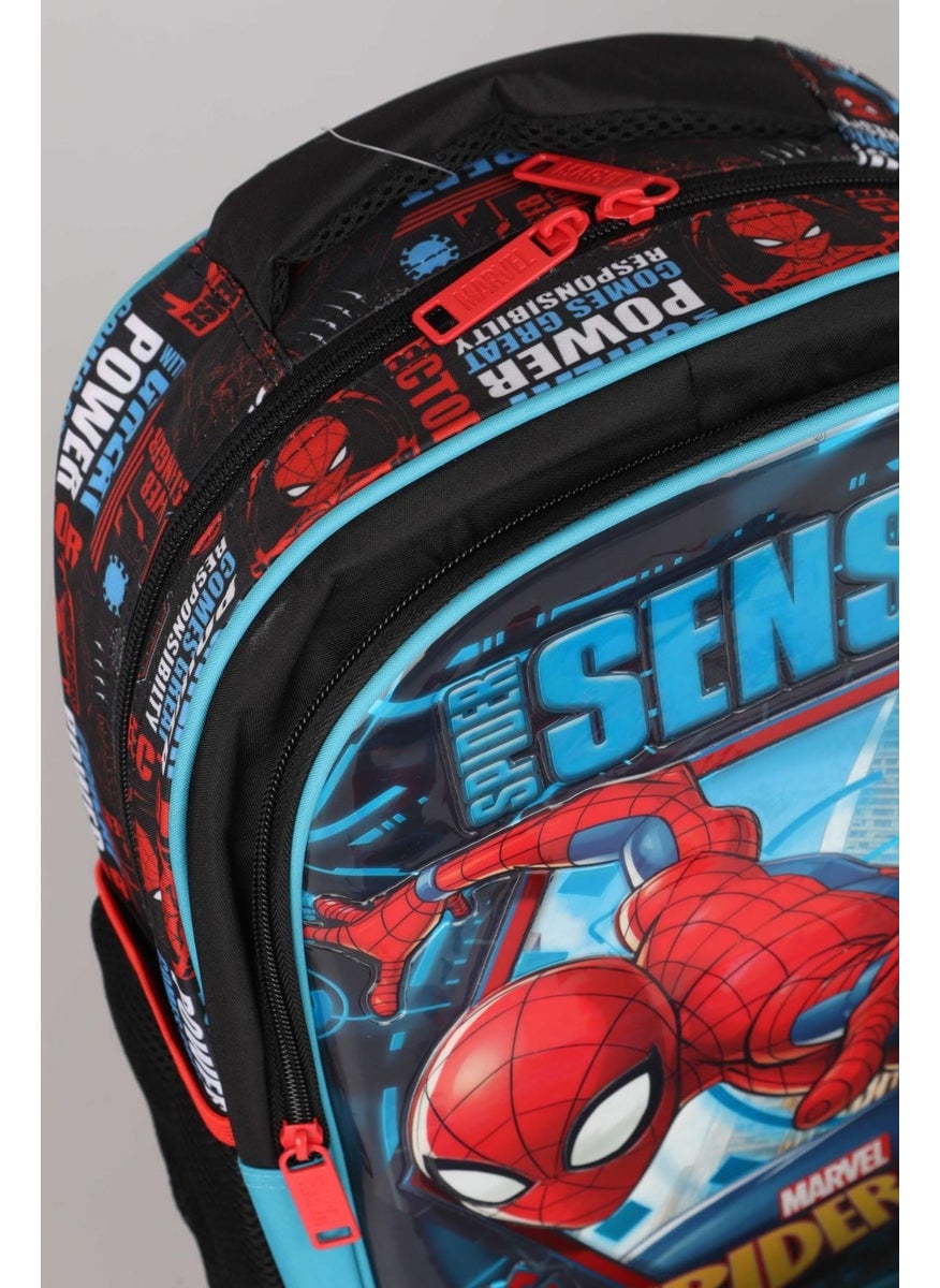 Licensed School Bag Pencil Bag 2 Pieces Pencils with Erasers Double Blade Sharpener and Rocket Eraser Stationery Set