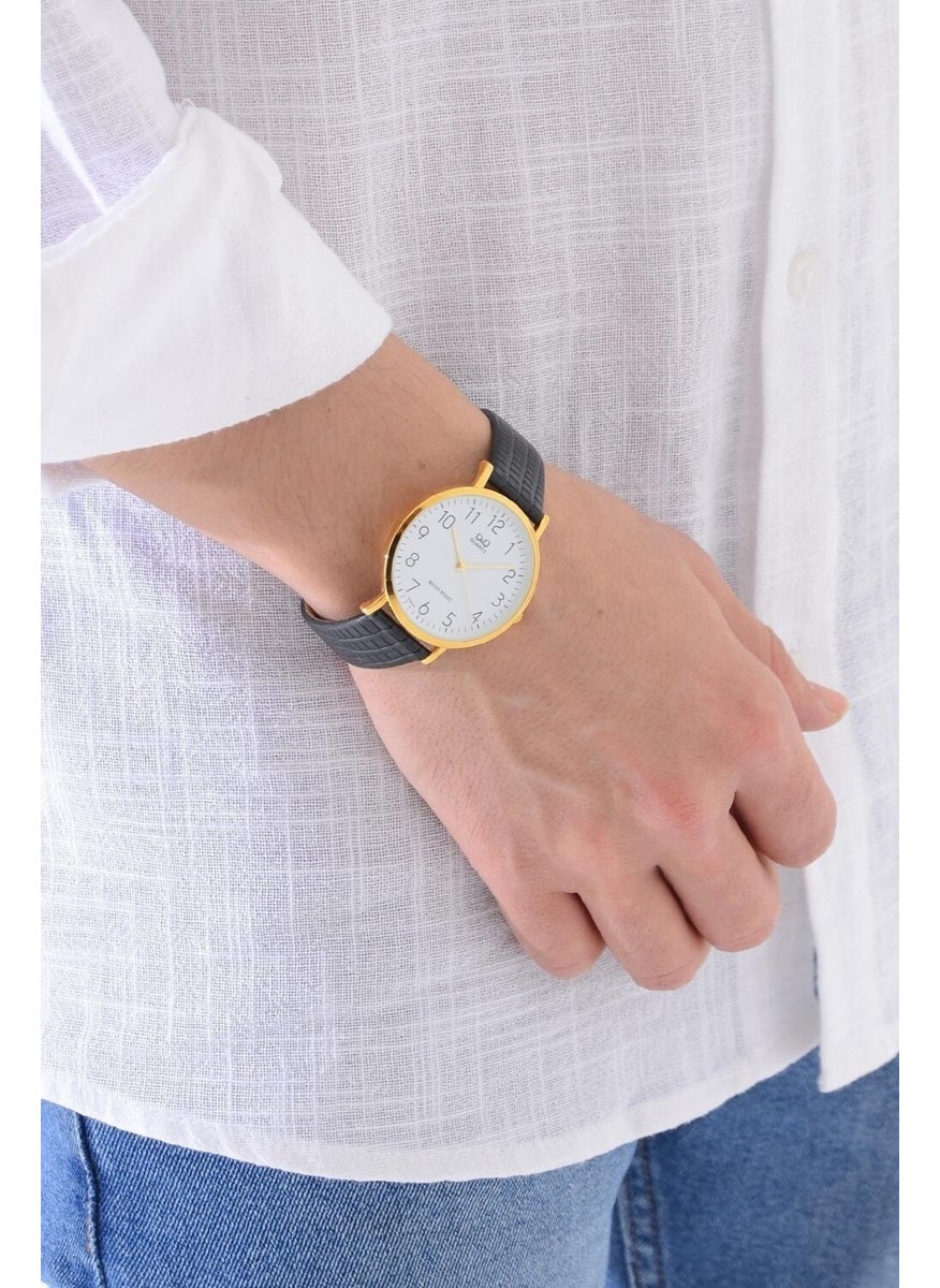 Men's Leather Wristwatch
