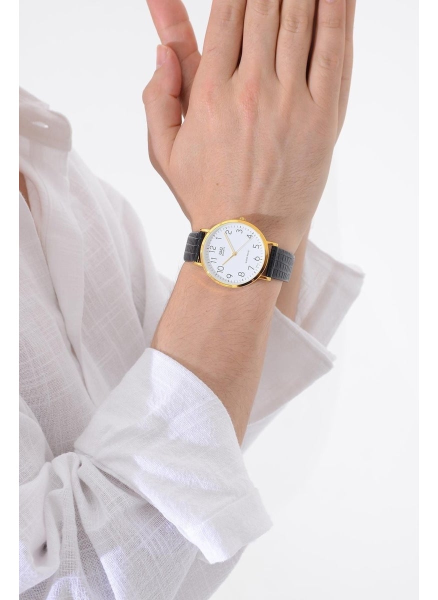 Men's Leather Wristwatch