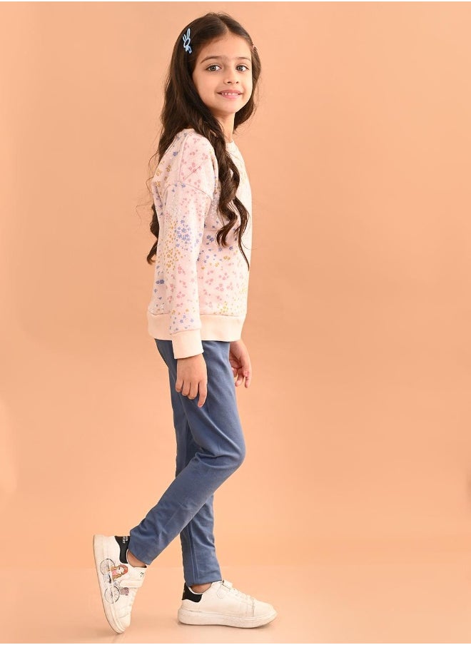 Girls Sweatshirt with Jogger Set