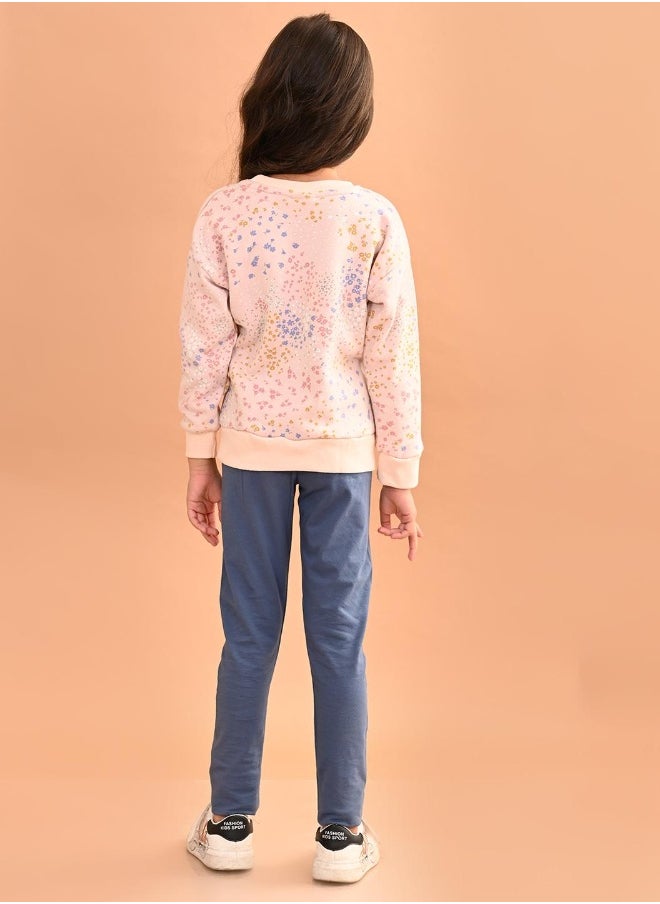 Girls Sweatshirt with Jogger Set