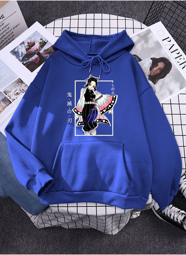 Fall/winter hoodie top trend hoodie card blue