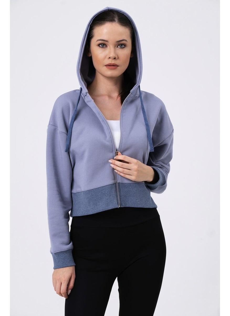 Crop Hoodie Cardigan (B20-5013)