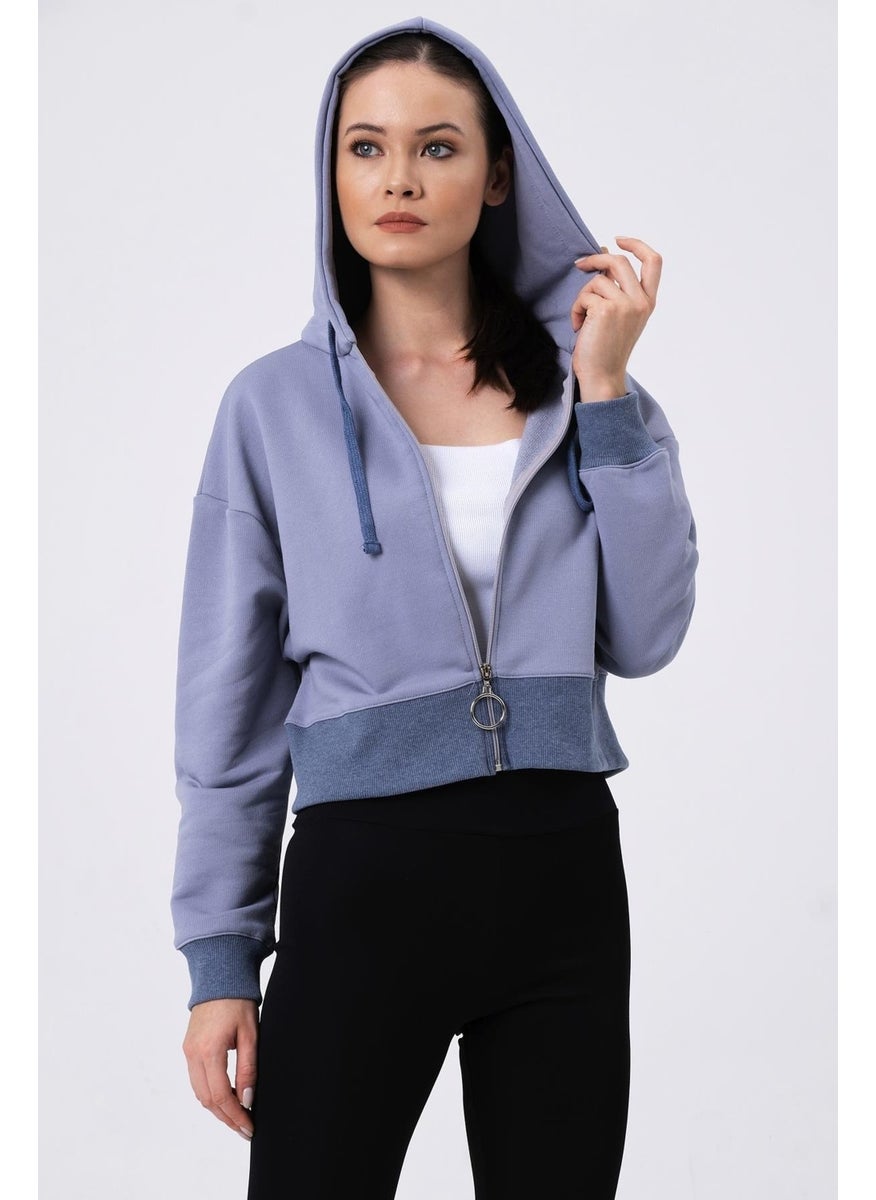 Crop Hoodie Cardigan (B20-5013)