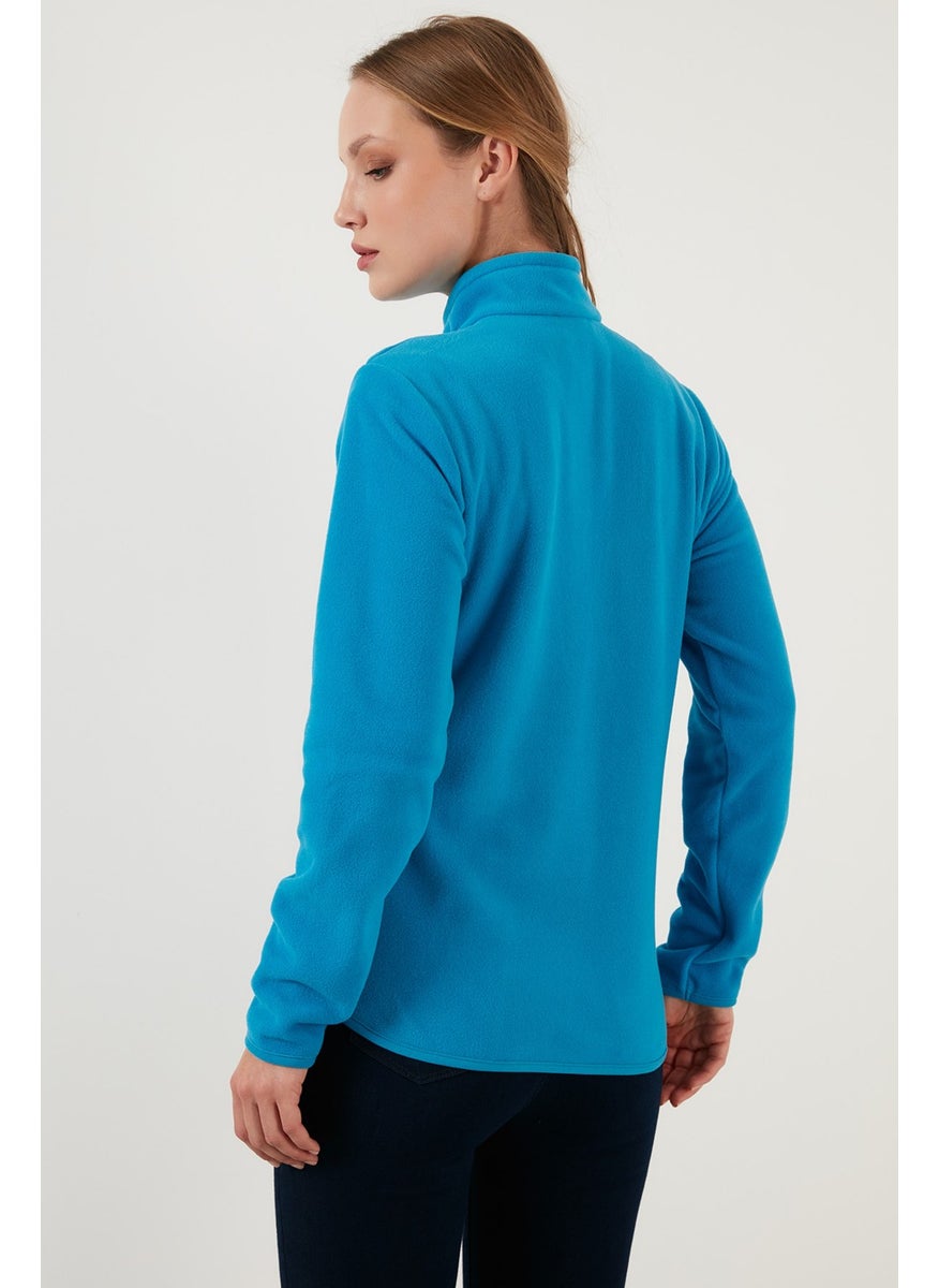 Slim Fit Anti-Pilling Non-Pilling Zippered Pocket Fleece Cardigan Women's POLAR 5907002