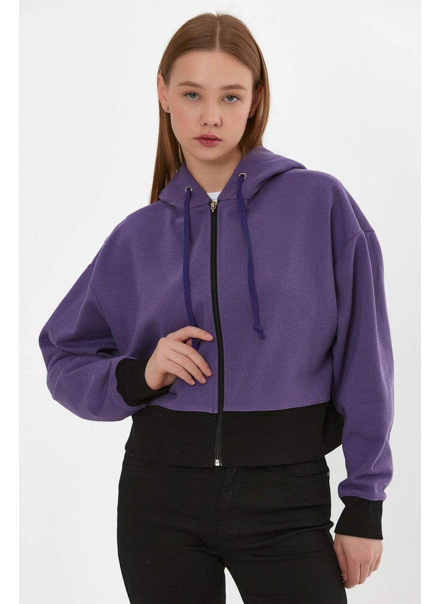 Alexandergardı Crop Hooded Cardigan (B21-36300)