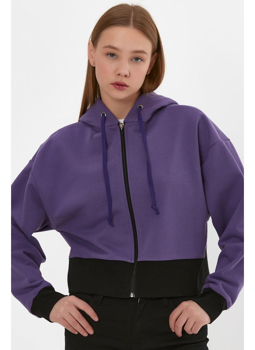 Alexandergardı Crop Hooded Cardigan (B21-36300)