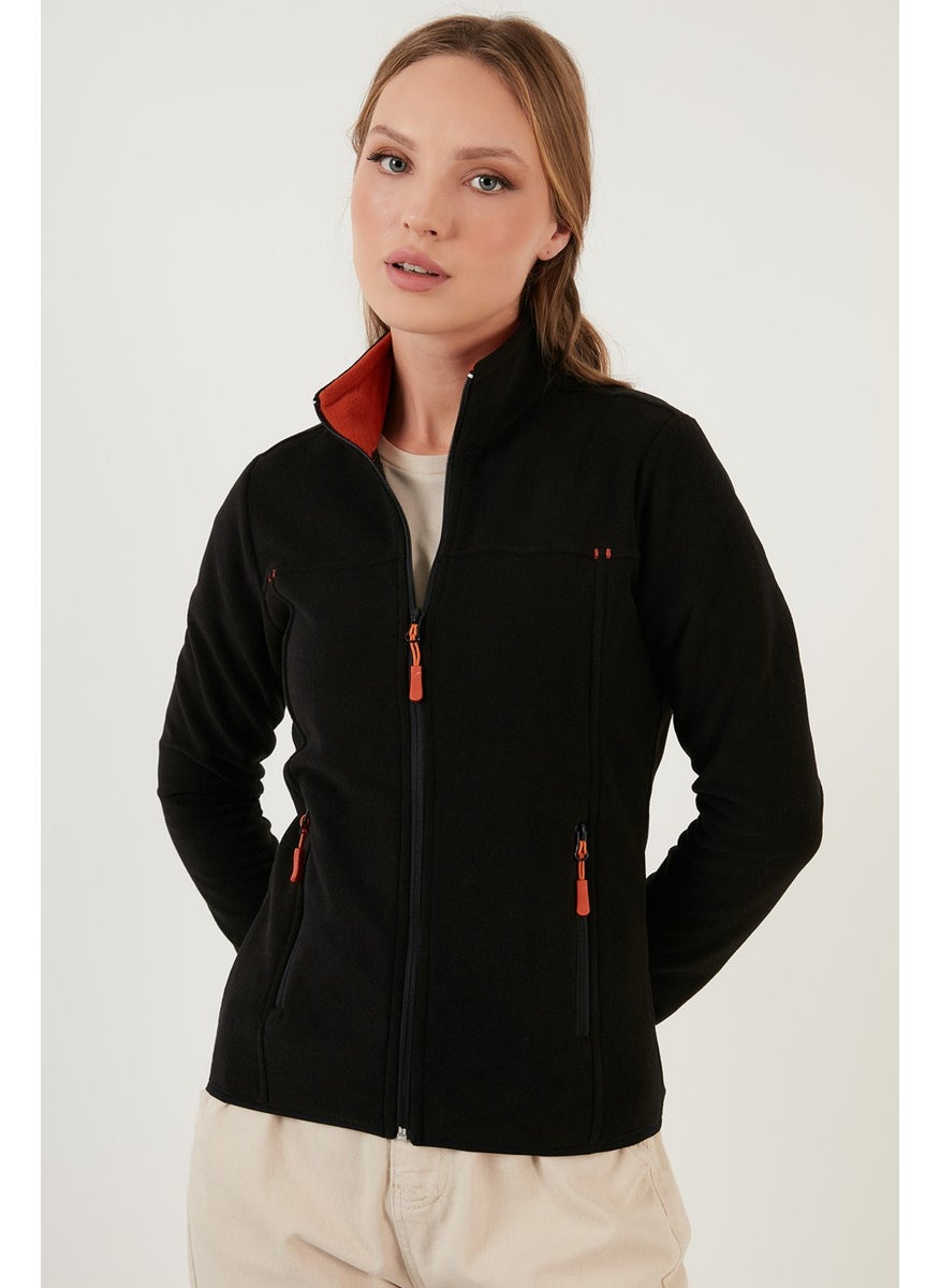 Slim Fit Anti-Pilling Non-Pilling Zippered Pocket Fleece Cardigan Women's POLAR 5907002