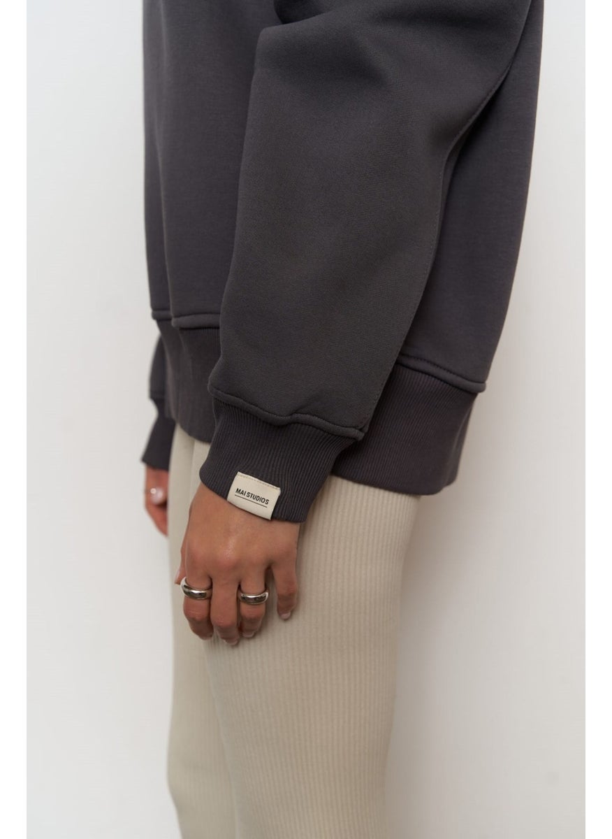 Collection Street Studios Anthracite Oversize Sweatshirt