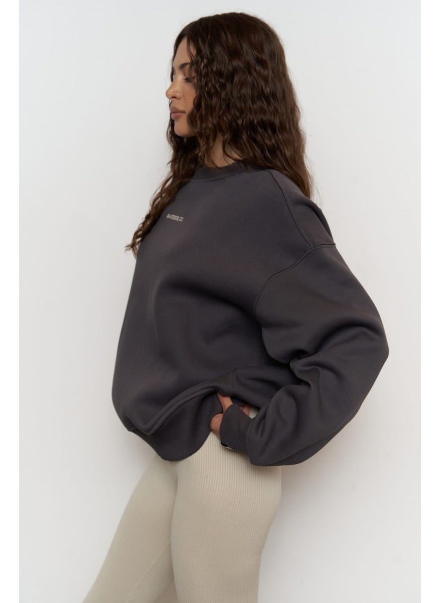 Collection Street Studios Anthracite Oversize Sweatshirt