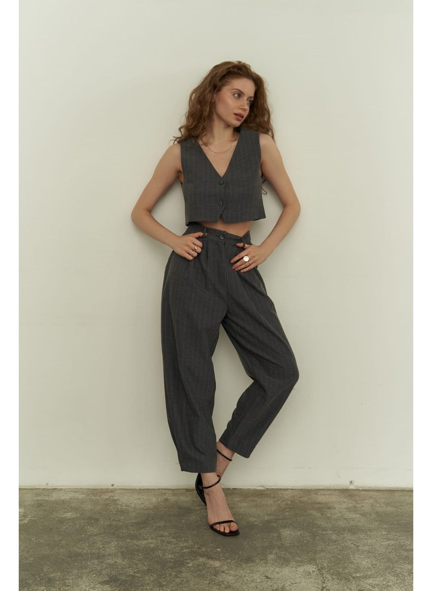 Polly Anthracite Triple Jacket Set