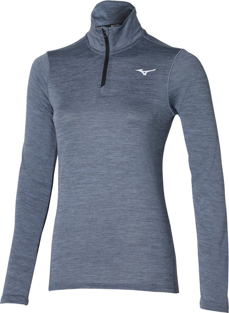 Impulse Core Women's Long Sleeve Half Zip Sweatshirt Gray