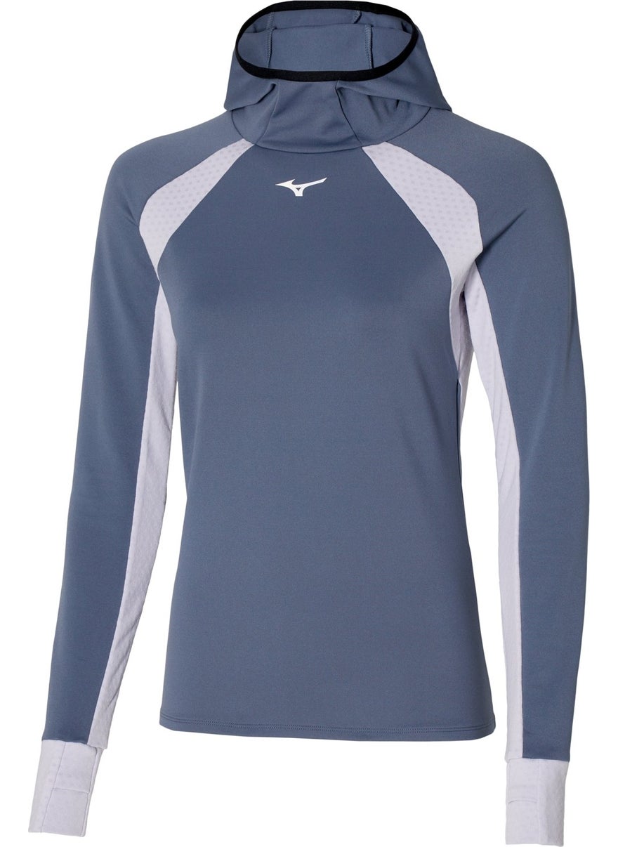 Warmalite Hooded Women's Long Sleeve Hooded Sweatshirt Blue