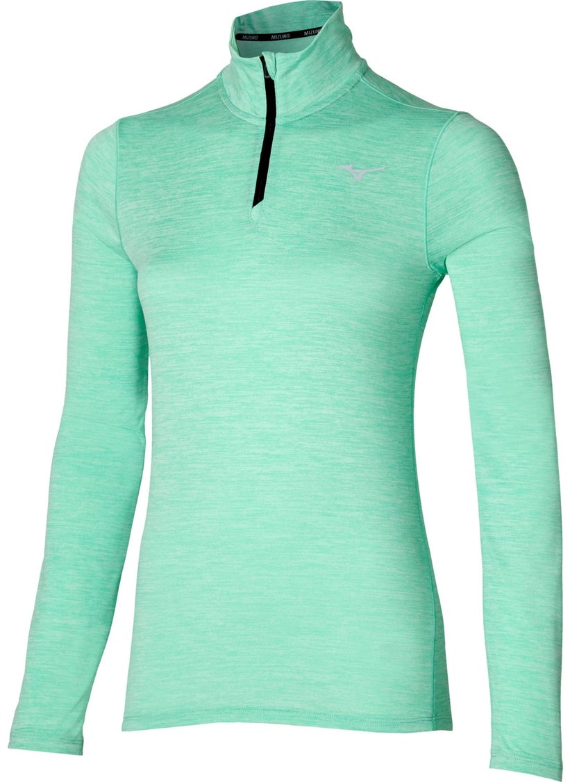 Impulse Core Women's Long Sleeve Half Zip Sweatshirt Green