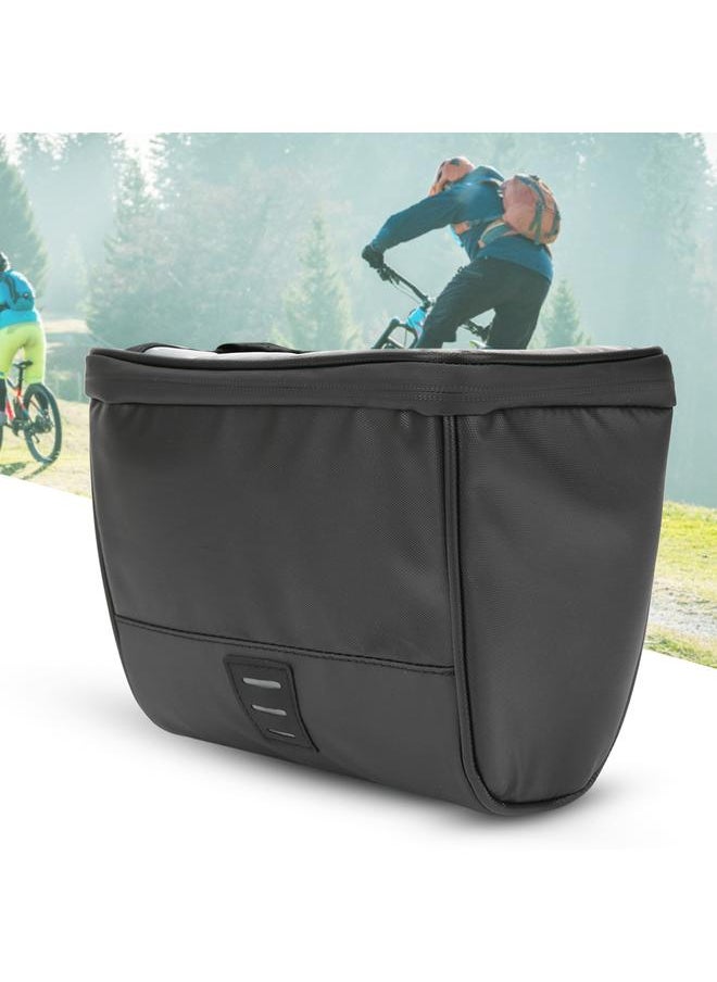 Waterproof Bike Handlebar Front Bag Map Pack Cycling Equipment for Mountain Road Bicycle Electrombileblack 2L