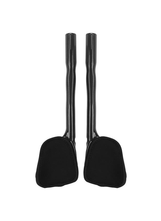 A Pair T800 Carbon Fiber Ergonomic Road Bicycle Bike Rest Handlebar Cycling AccessoriesBlack