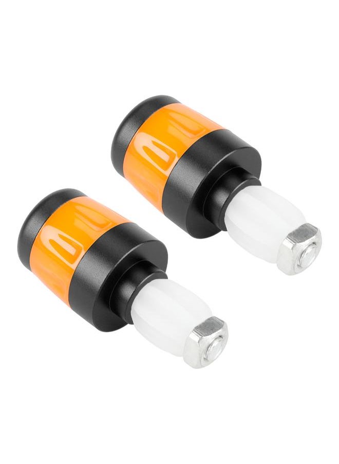 2pcs Electric Scooter Handlebar Lights LED Warning Light Handlebar Plug Waterproof & Dustproof