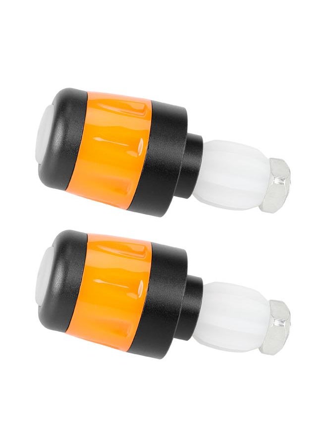 2pcs Electric Scooter Handlebar Lights LED Warning Light Handlebar Plug Waterproof & Dustproof