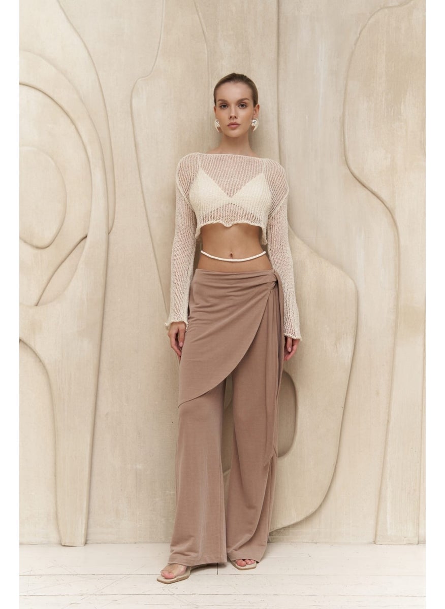 Collection Ember Laced Mink Double Breasted Trousers