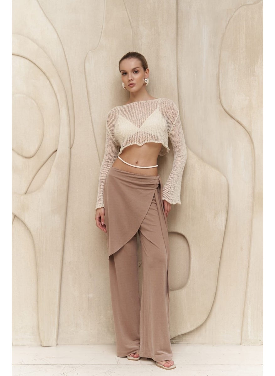 Collection Ember Laced Mink Double Breasted Trousers