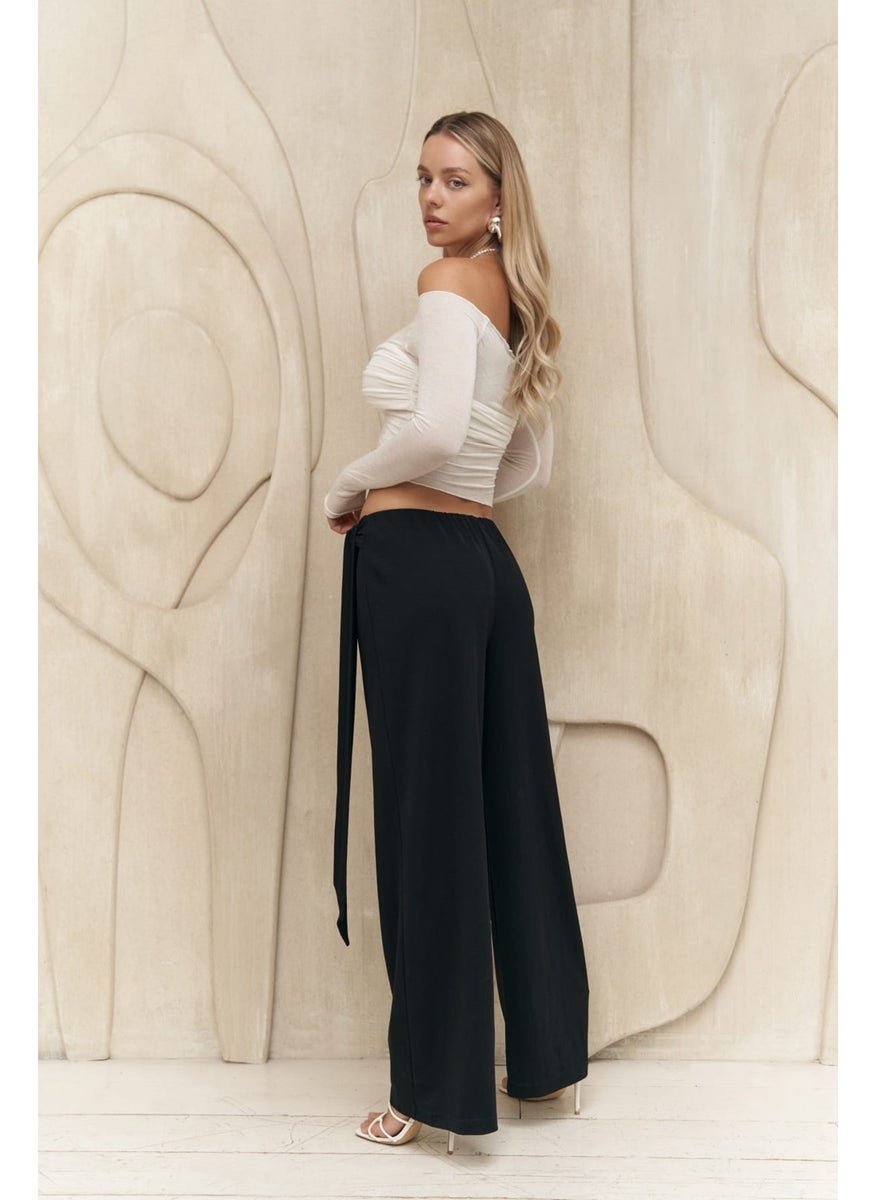 Collection Ember Laced Black Double Breasted Trousers