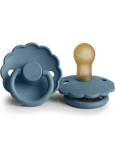 Frıgg Daisy Rubber Pacifier - Glacier Blue