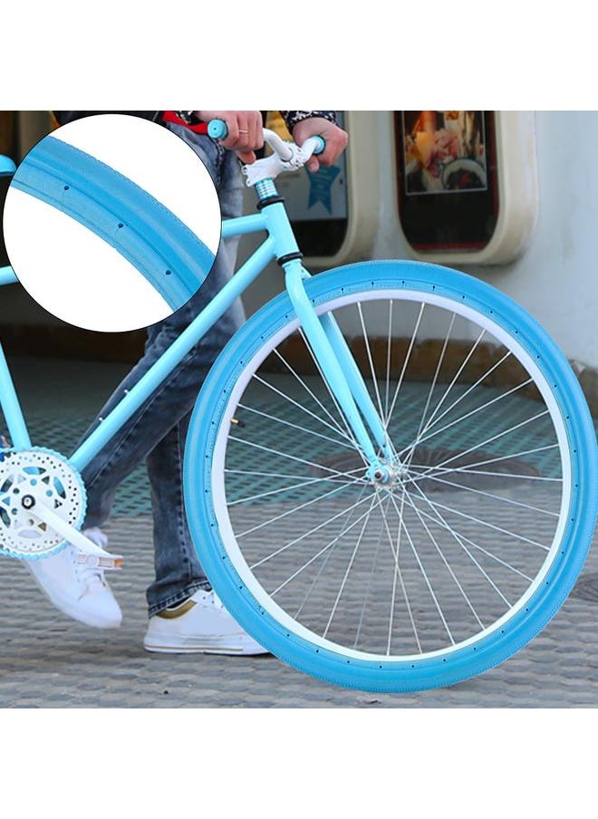 26 Inch 700x23C Road Bike Bicycle Tire Solid Tube Explosion Proof Tyre(blue)