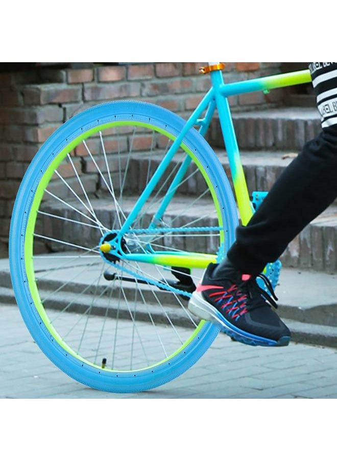 26 Inch 700x23C Road Bike Bicycle Tire Solid Tube Explosion Proof Tyre(blue)
