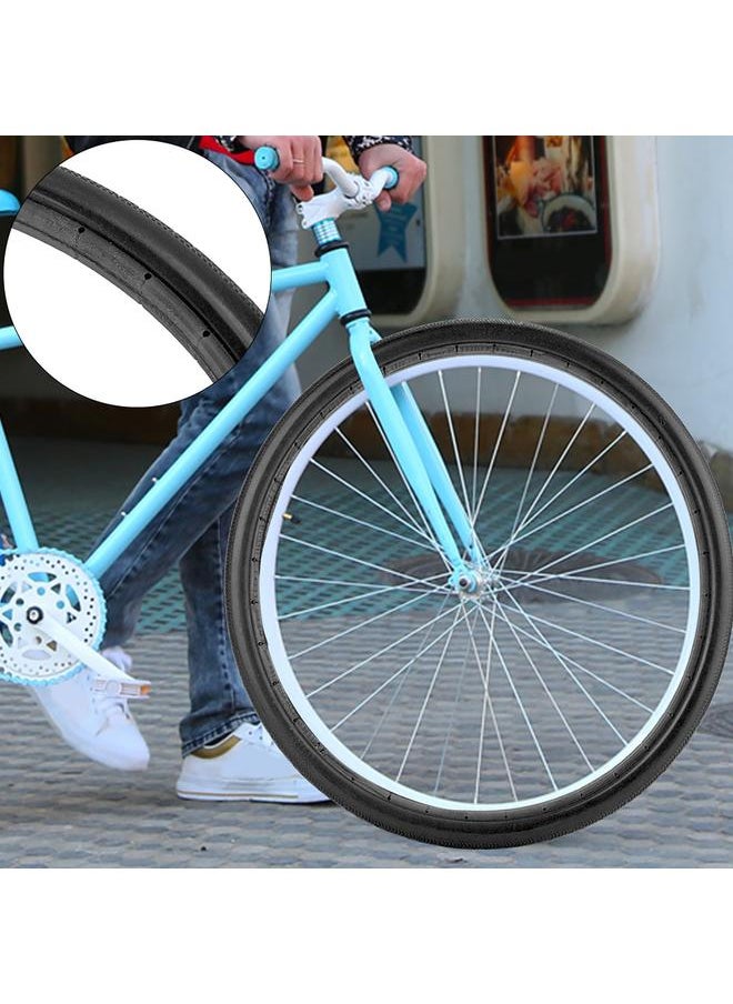 26 Inch 700x23C Road Bike Bicycle Tire Solid Tube Explosion Proof Tyre(black)